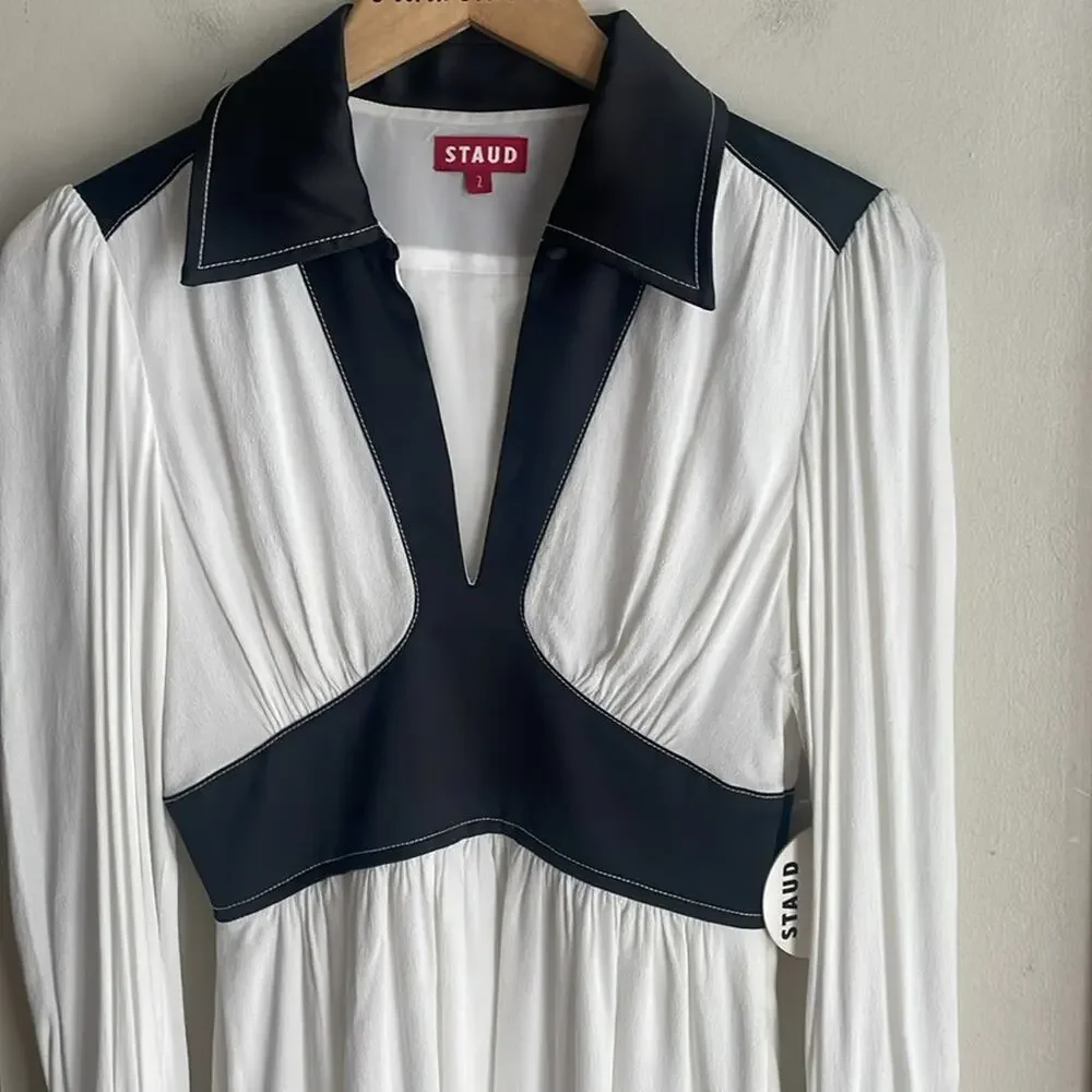 Staud Dolly Long-sleeve Dress White - Picture 4 of 16